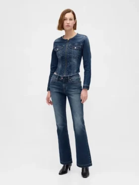 Jeans mit niedriger Leibhöhe, lang und schmal