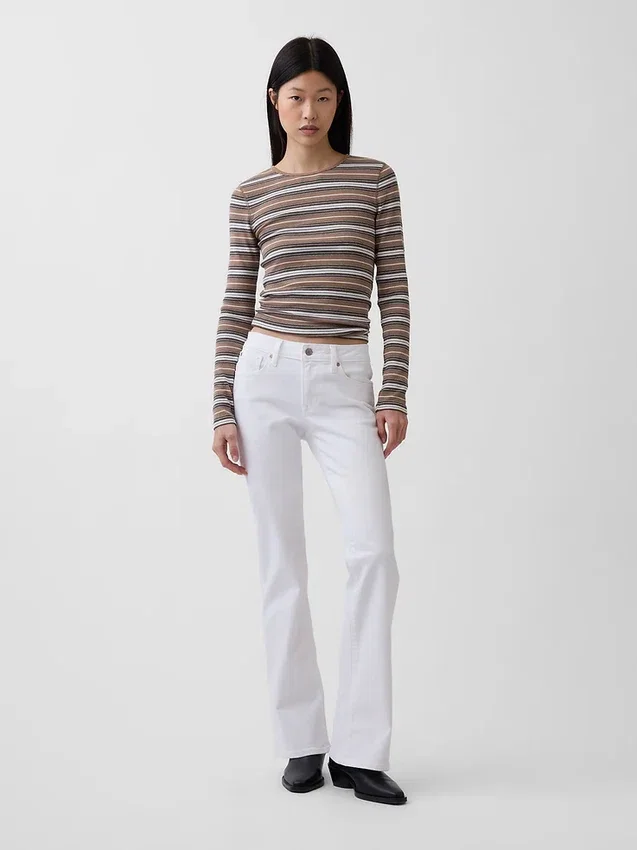 Jeans mit niedriger Leibhöhe, lang und schmal