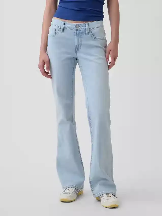 Jeans mit niedriger Leibhöhe, lang und schmal