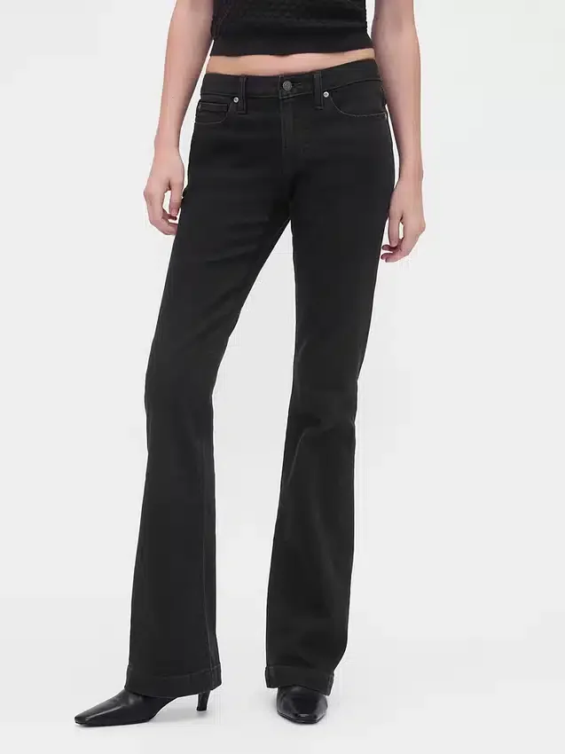 Jeans mit niedriger Leibhöhe, lang und schmal