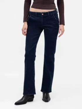 Jeans mit niedriger Leibhöhe, lang und schmal