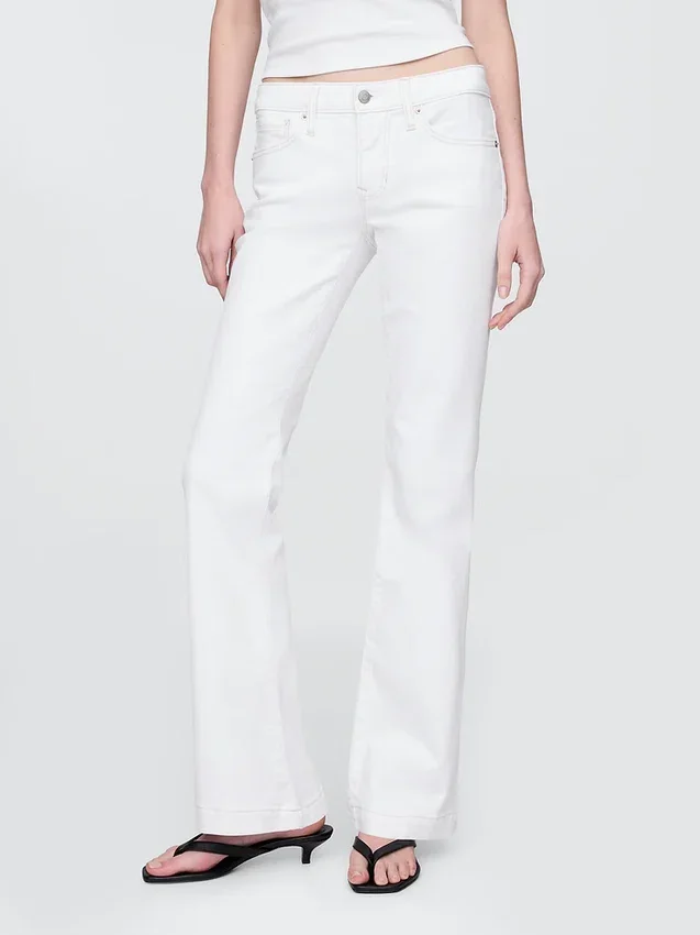 Jeans mit niedriger Leibhöhe, lang und schmal