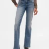 Jeans mit niedriger Leibhöhe, lang und schmal