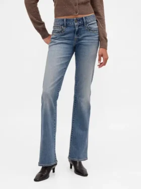 Jeans mit niedriger Leibhöhe, lang und schmal