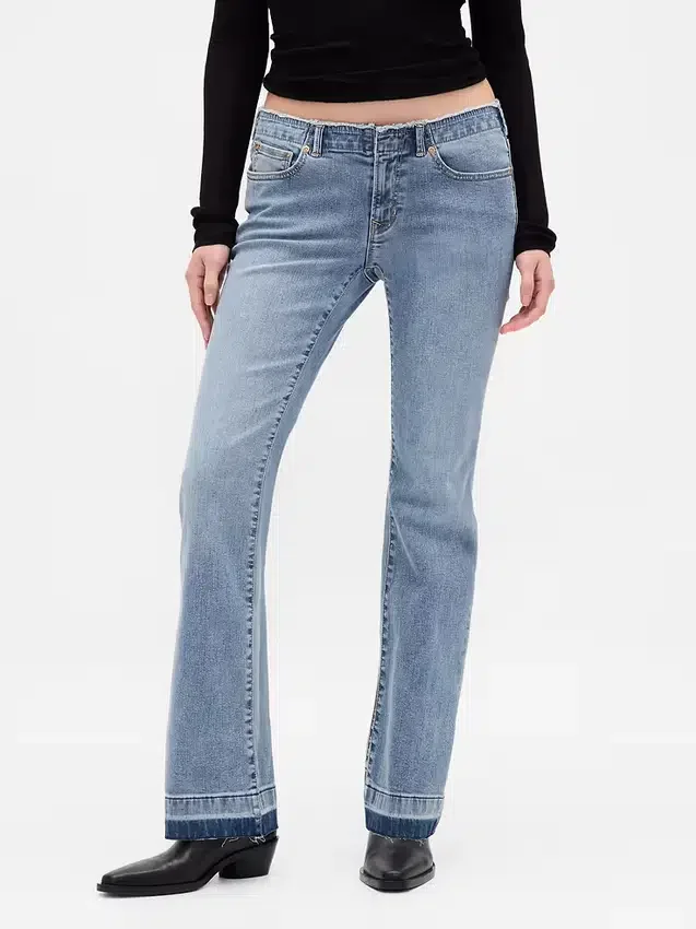 Jeans mit niedriger Leibhöhe, lang und schmal