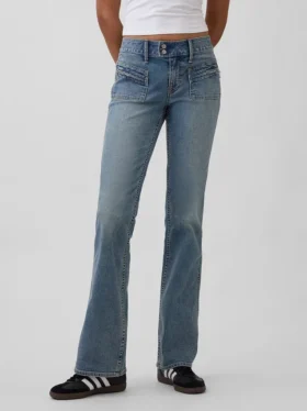 Jeans mit niedriger Leibhöhe, lang und schmal