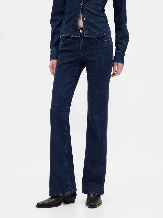 Jeans mit niedriger Leibhöhe, lang und schmal