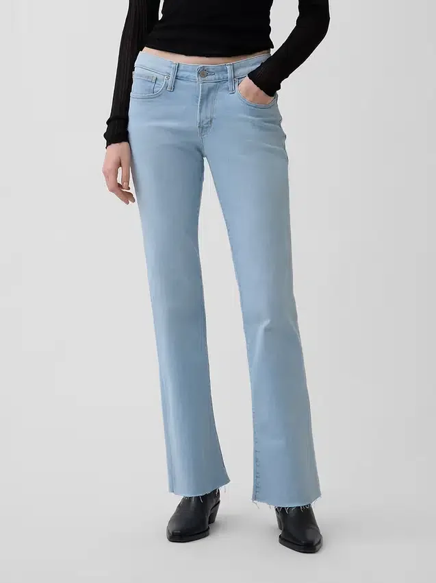 Jeans mit niedriger Leibhöhe, lang und schmal