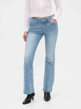 Jeans mit niedriger Leibhöhe, lang und schmal
