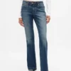 Jeans mit niedriger Leibhöhe, lang und schmal