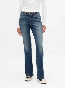 Jeans mit niedriger Leibhöhe, lang und schmal