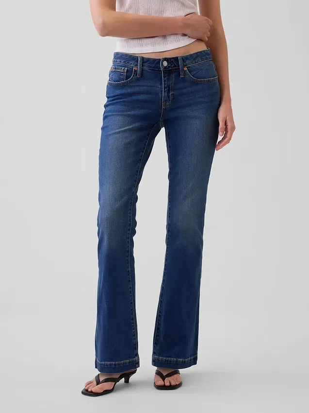 Jeans mit niedriger Leibhöhe, lang und schmal