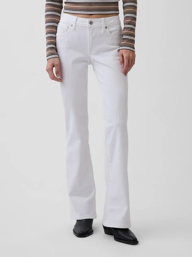 Jeans mit niedriger Leibhöhe, lang und schmal
