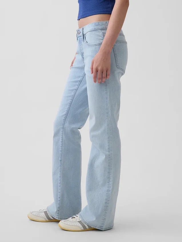 Jeans mit niedriger Leibhöhe, lang und schmal