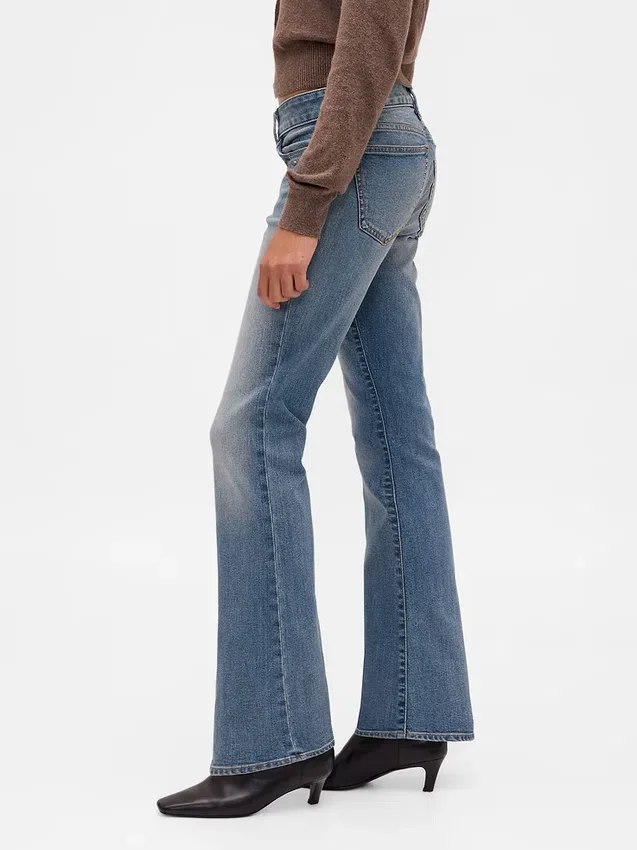 Jeans mit niedriger Leibhöhe, lang und schmal