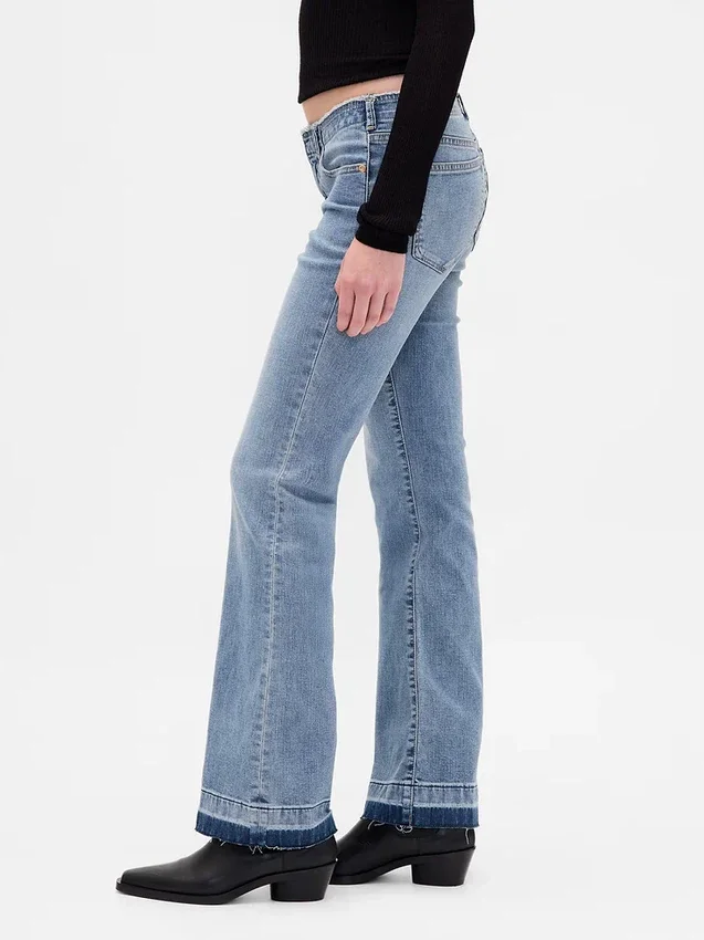Jeans mit niedriger Leibhöhe, lang und schmal