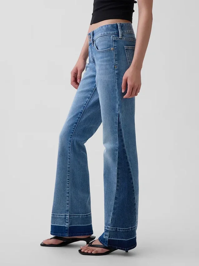 Jeans mit niedriger Leibhöhe, lang und schmal