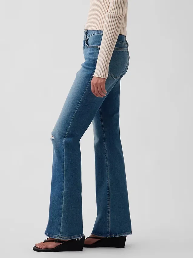 Jeans mit niedriger Leibhöhe, lang und schmal