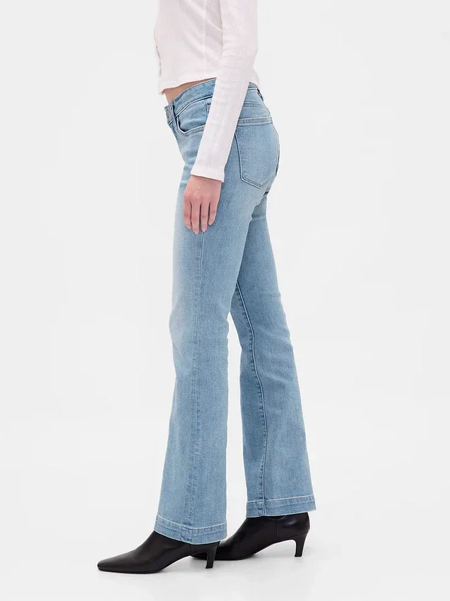 Jeans mit niedriger Leibhöhe, lang und schmal
