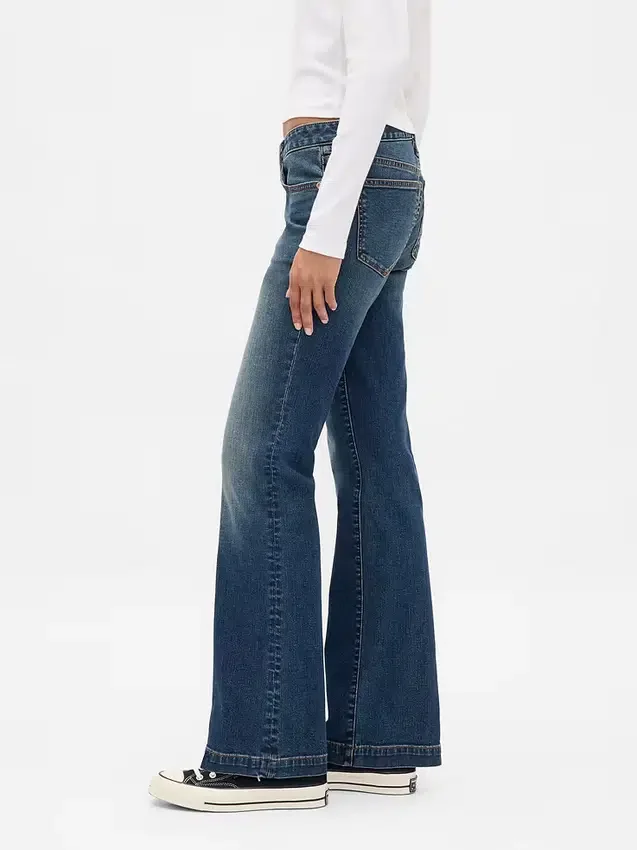 Jeans mit niedriger Leibhöhe, lang und schmal