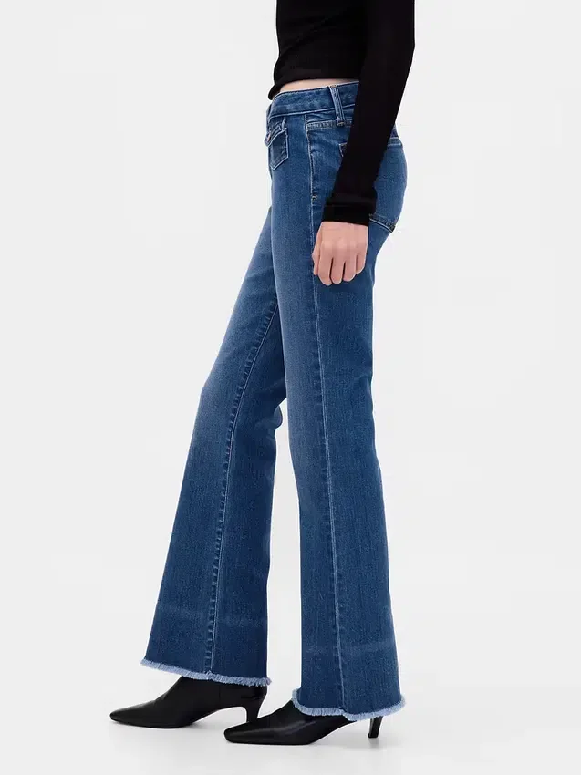 Jeans mit niedriger Leibhöhe, lang und schmal
