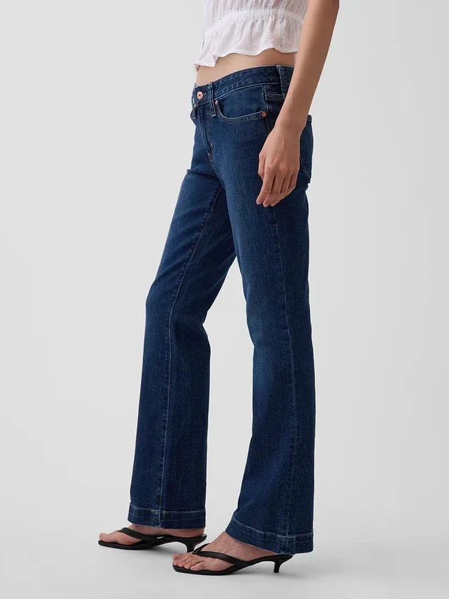 Jeans mit niedriger Leibhöhe, lang und schmal