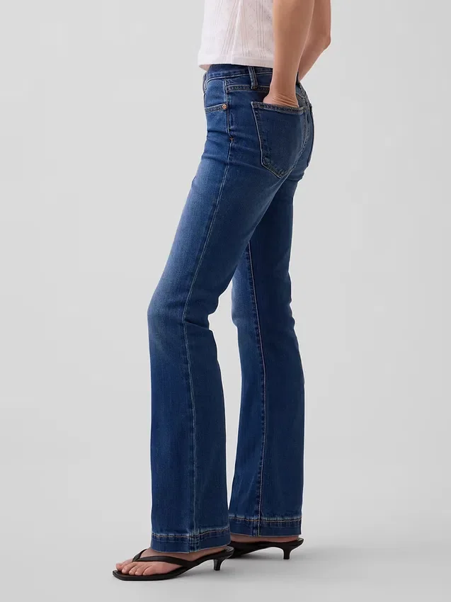 Jeans mit niedriger Leibhöhe, lang und schmal