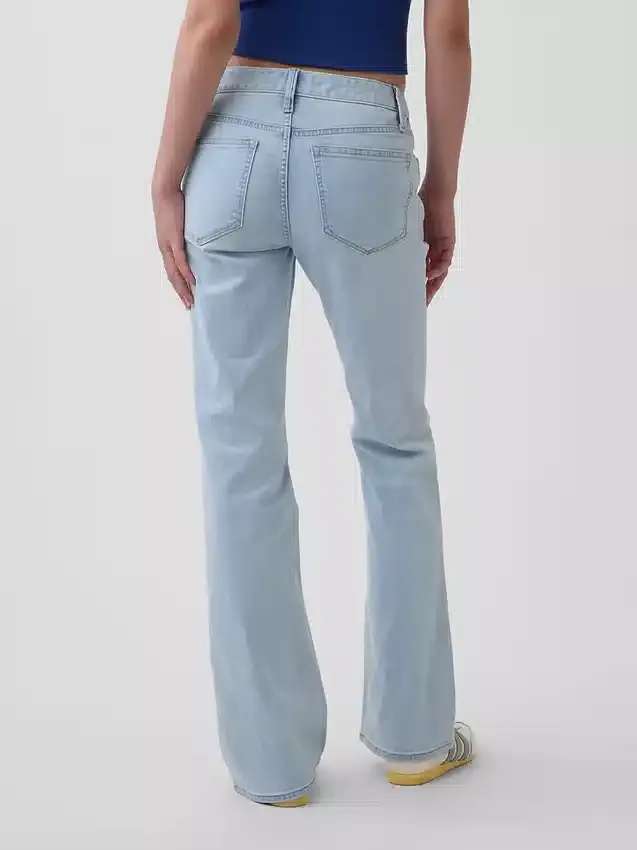 Jeans mit niedriger Leibhöhe, lang und schmal