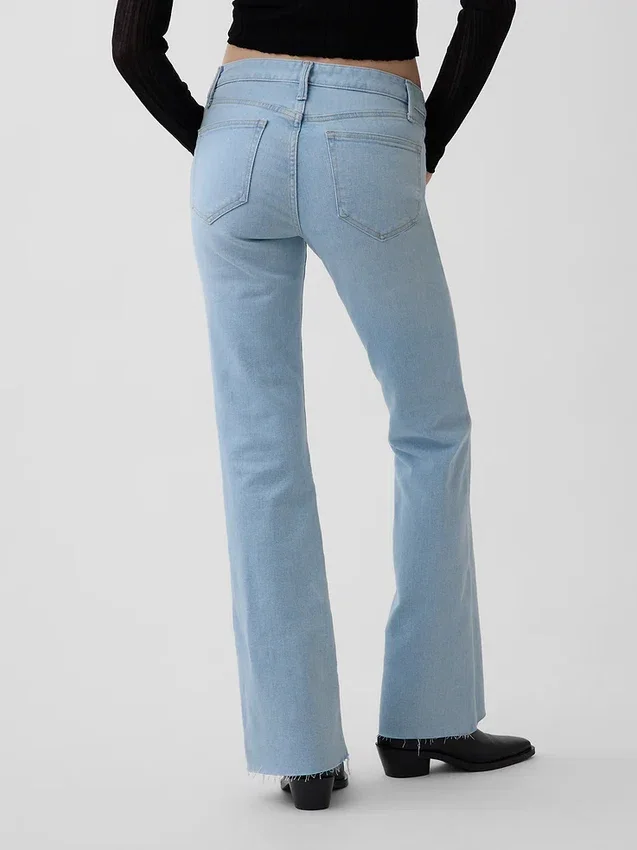 Jeans mit niedriger Leibhöhe, lang und schmal