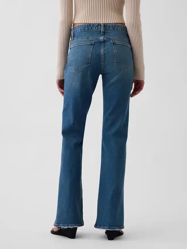 Jeans mit niedriger Leibhöhe, lang und schmal
