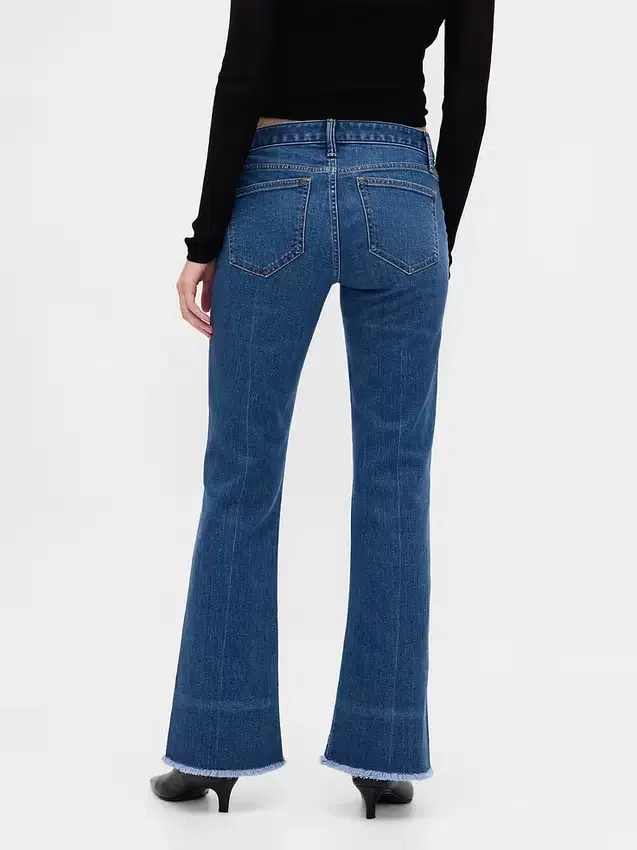 Jeans mit niedriger Leibhöhe, lang und schmal