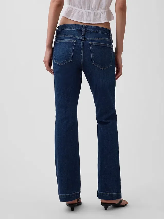 Jeans mit niedriger Leibhöhe, lang und schmal