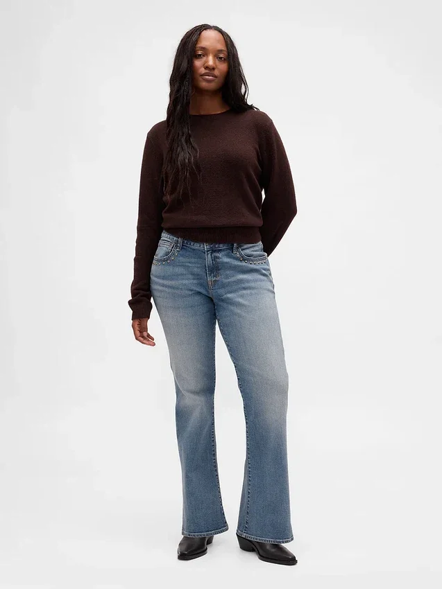 Jeans mit niedriger Leibhöhe, lang und schmal
