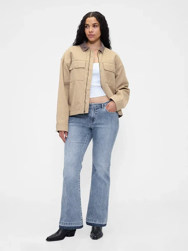 Jeans mit niedriger Leibhöhe, lang und schmal