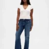 Jeans mit niedriger Leibhöhe, lang und schmal