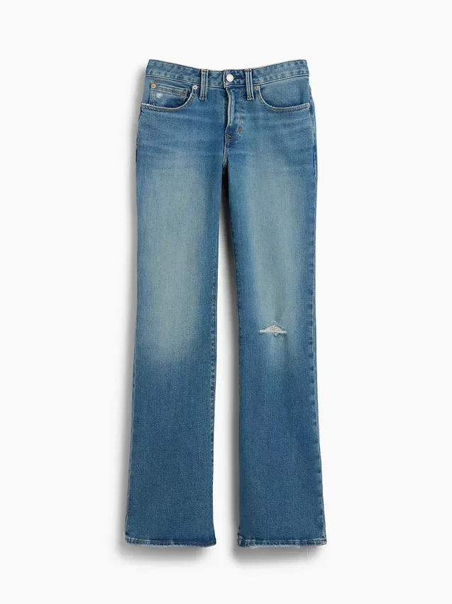 Jeans mit niedriger Leibhöhe, lang und schmal
