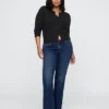 Jeans mit niedriger Leibhöhe, lang und schmal