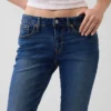 Jeans mit niedriger Leibhöhe, lang und schmal