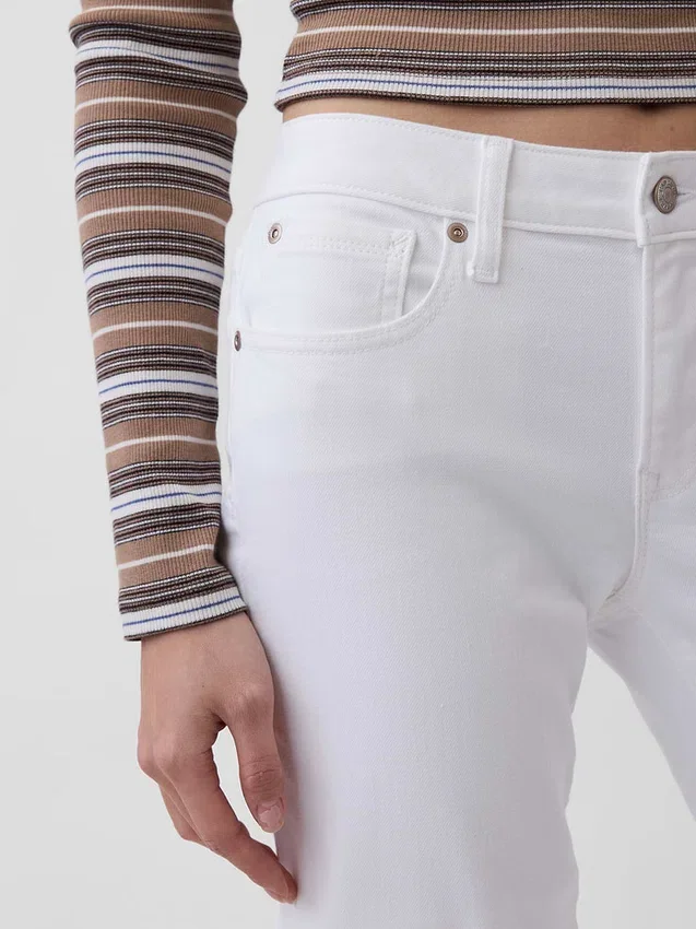 Jeans mit niedriger Leibhöhe, lang und schmal