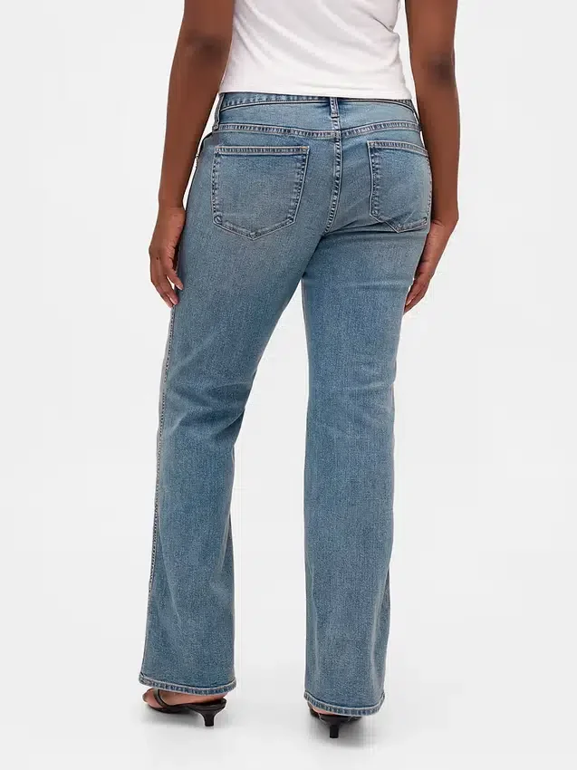 Jeans mit niedriger Leibhöhe, lang und schmal