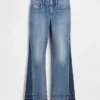 Jeans mit niedriger Leibhöhe, lang und schmal
