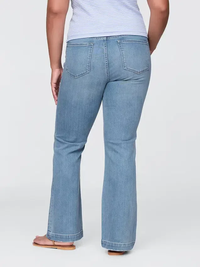 Jeans mit niedriger Leibhöhe, lang und schmal