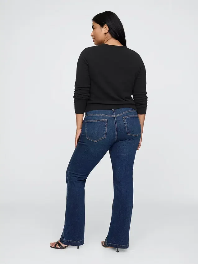 Jeans mit niedriger Leibhöhe, lang und schmal