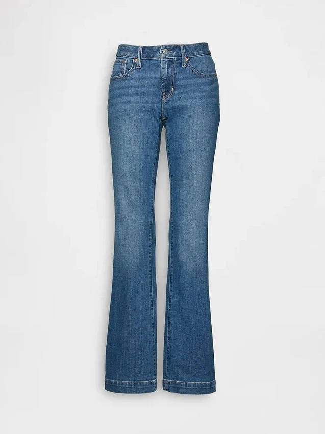 Jeans mit niedriger Leibhöhe, lang und schmal