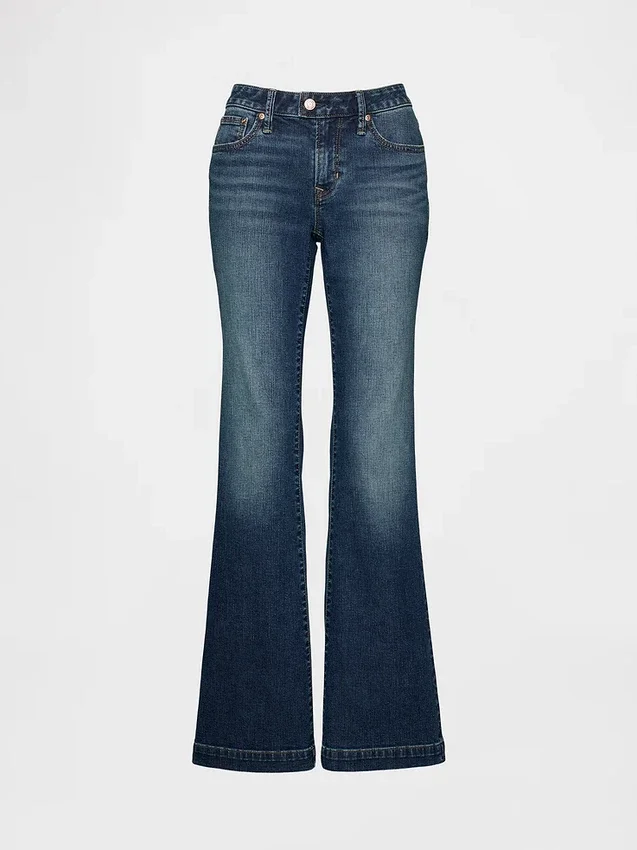 Jeans mit niedriger Leibhöhe, lang und schmal
