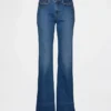 Jeans mit niedriger Leibhöhe, lang und schmal