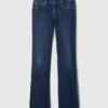 Jeans mit niedriger Leibhöhe, lang und schmal