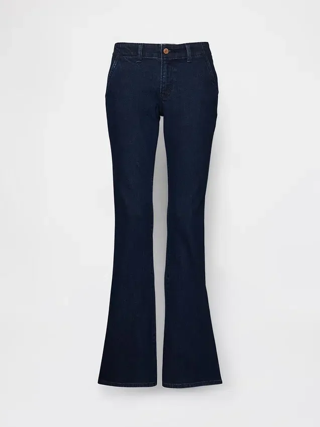 Jeans mit niedriger Leibhöhe, lang und schmal