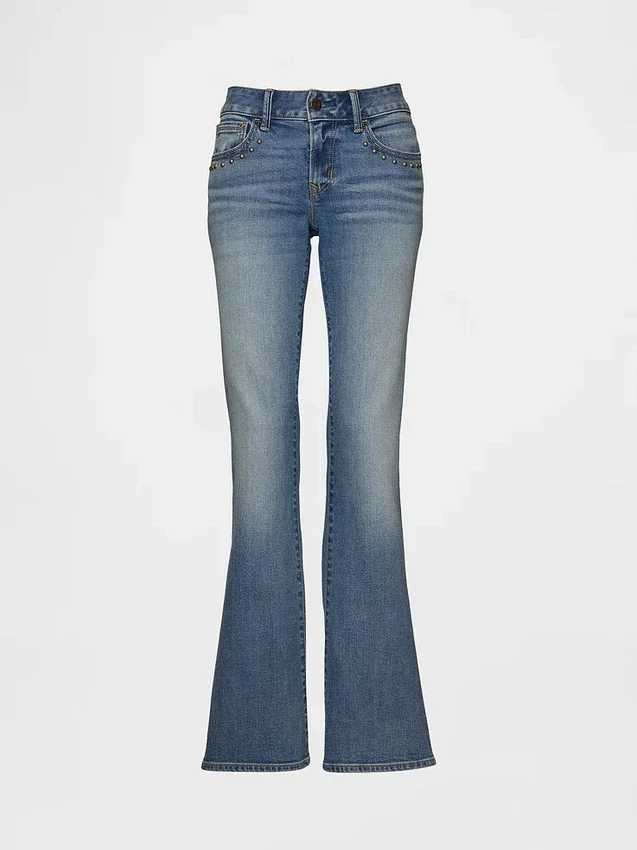 Jeans mit niedriger Leibhöhe, lang und schmal
