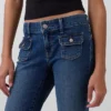 Jeans mit niedriger Leibhöhe, lang und schmal